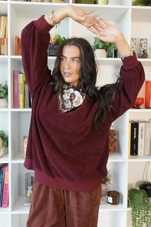 Terry B Classic Sweatshirt Maroon